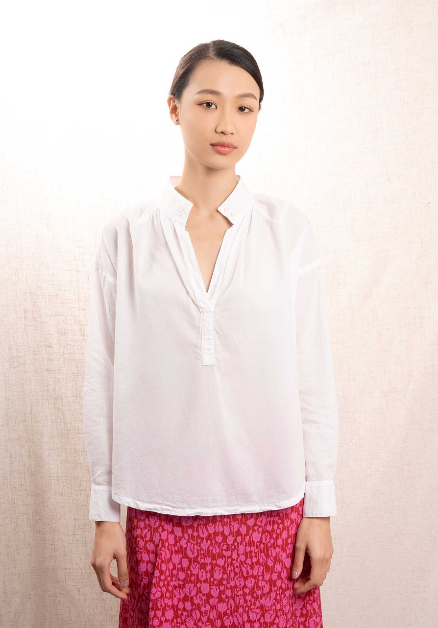 XIRENA Tops & Shirts | Blouse X385117 Corey Top White