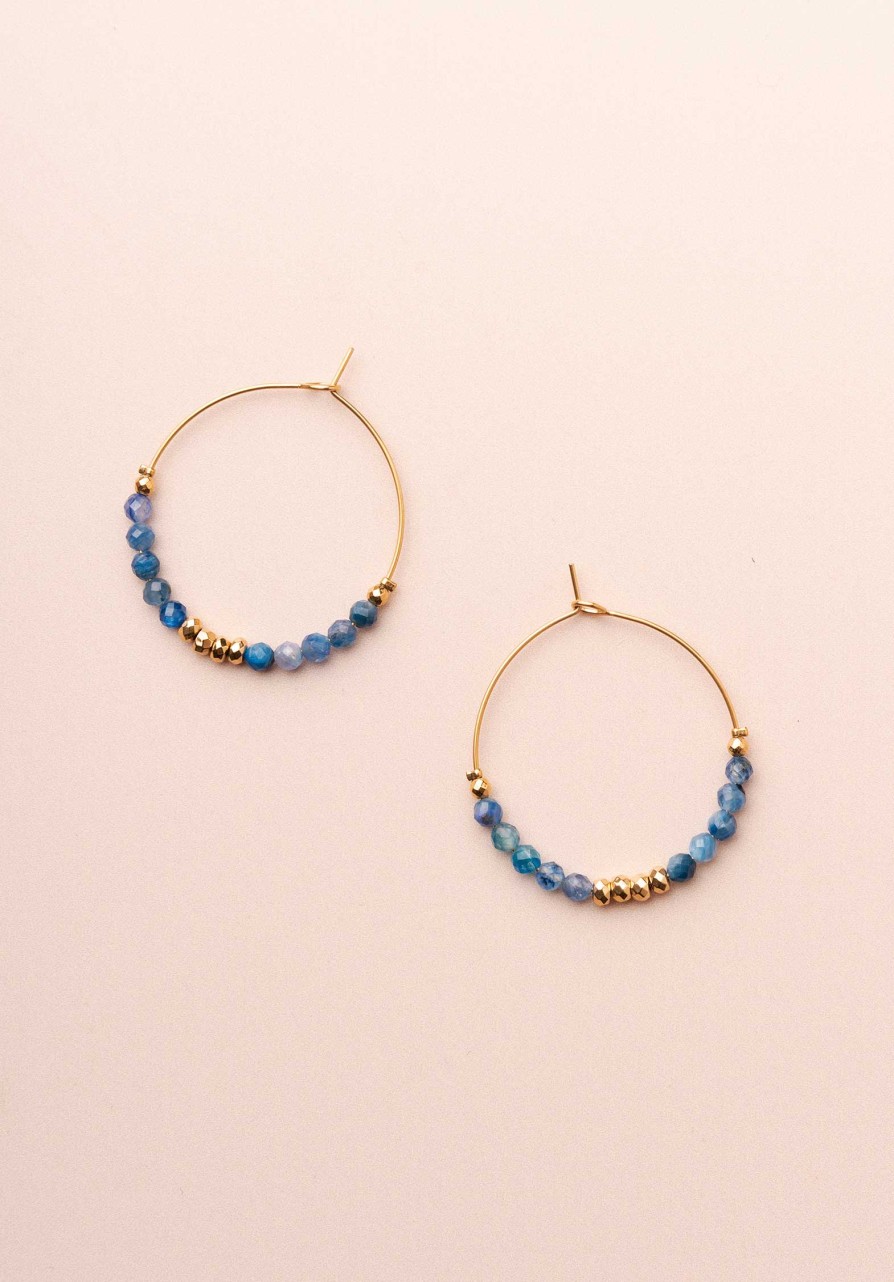 LES CLEIAS All Jewelry | Earring Maiva Bo Quartz-Bleu