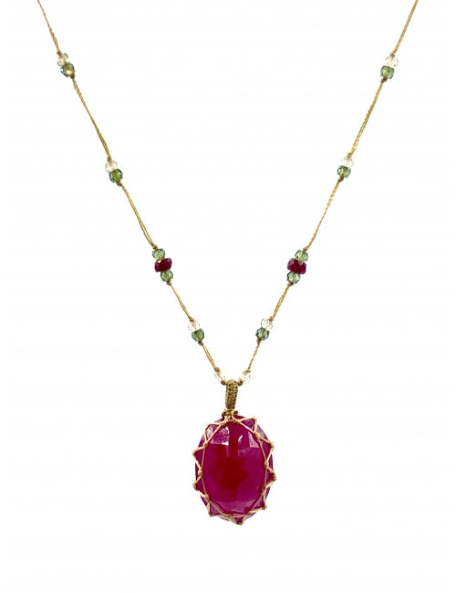 SHARING All Jewelry | Necklace Tibetan Rubellite-Red