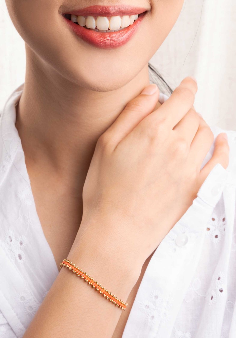 LES CLEIAS All Jewelry | Bracelet Daisy Bracelet Orange