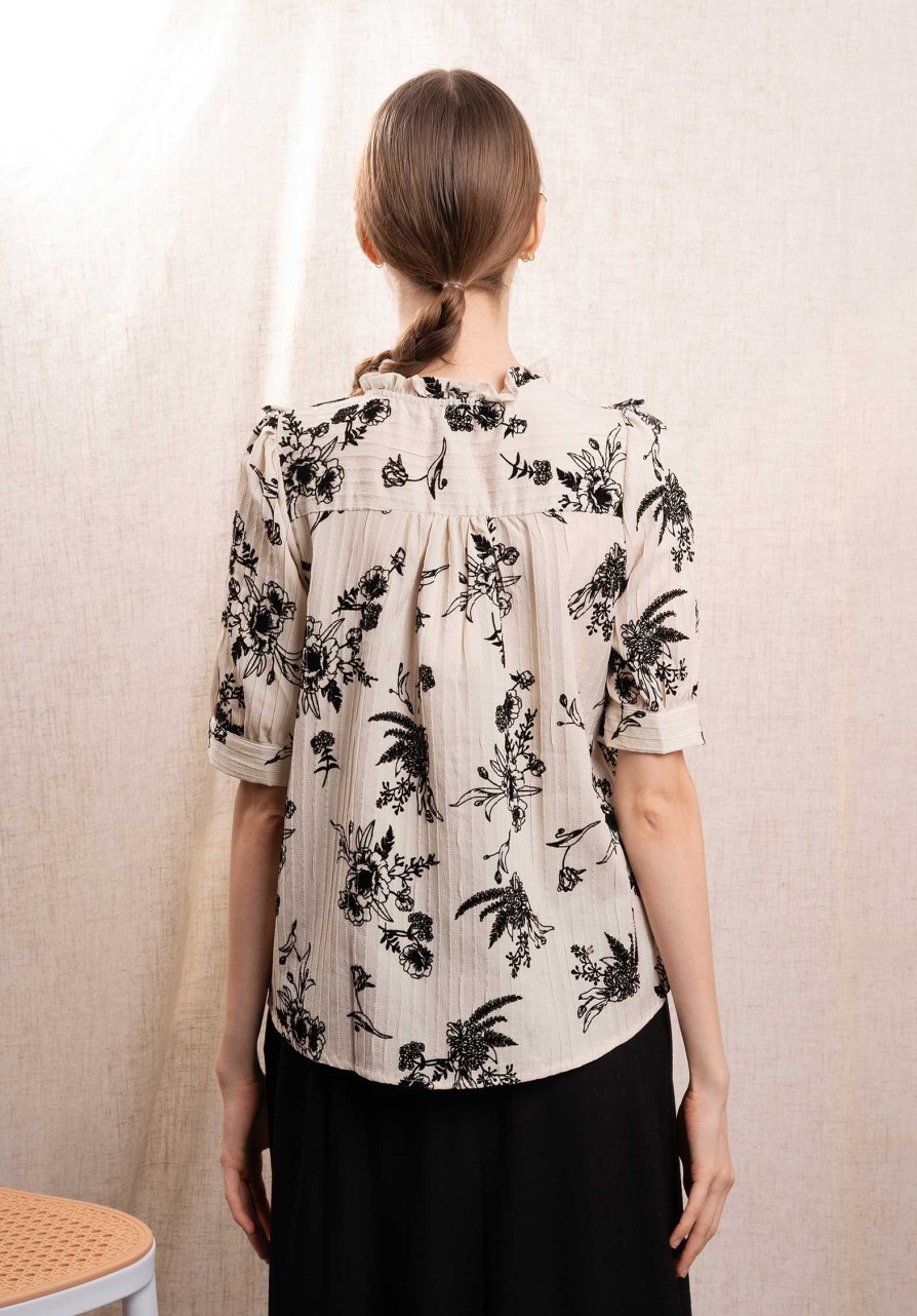 CLEMENCE Tops & Shirts | Blouse Ij23658 Ecru