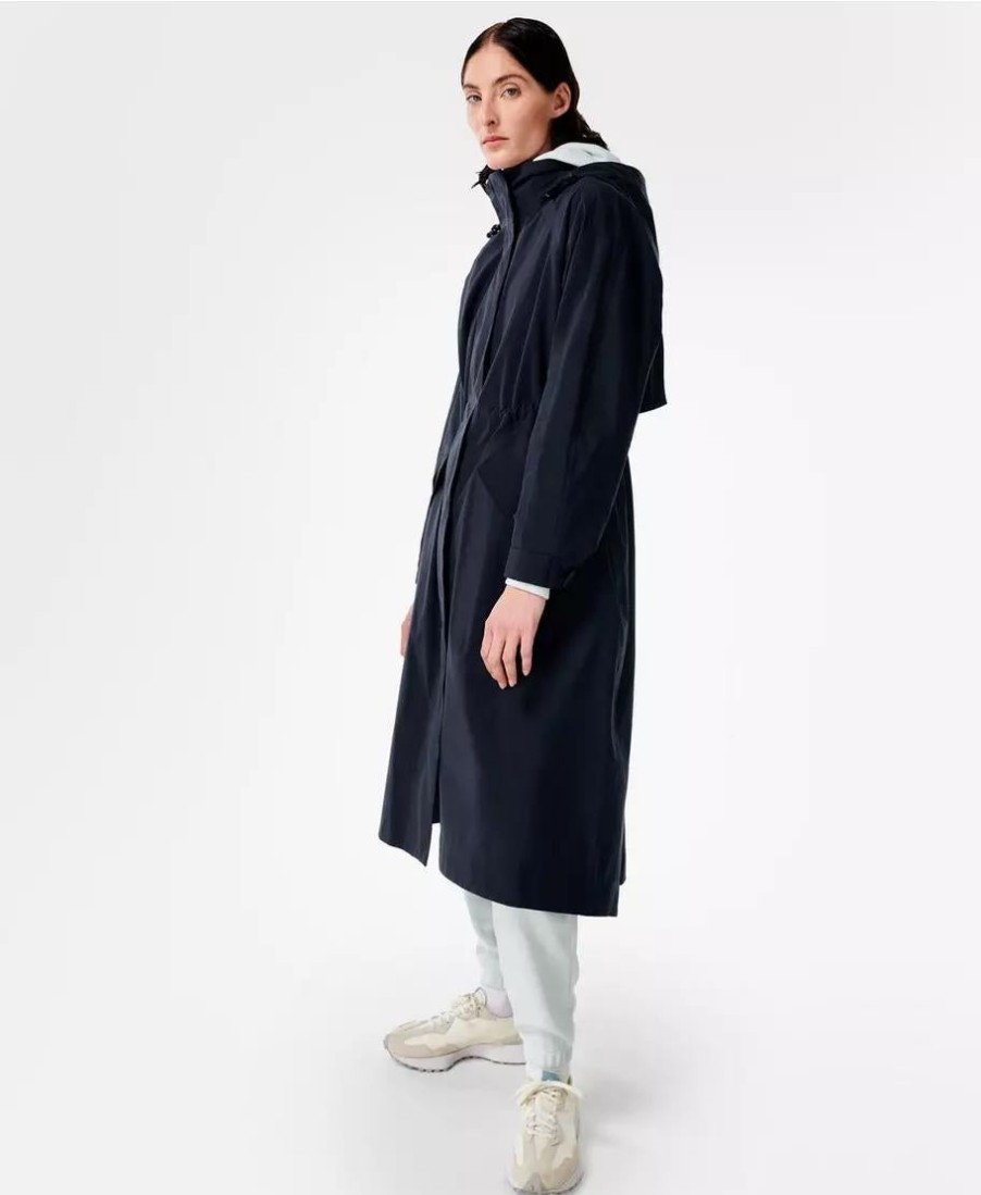 SWEATY BETTY Coats | Motion Longline Parka Sb8478 French-Navy-Blue