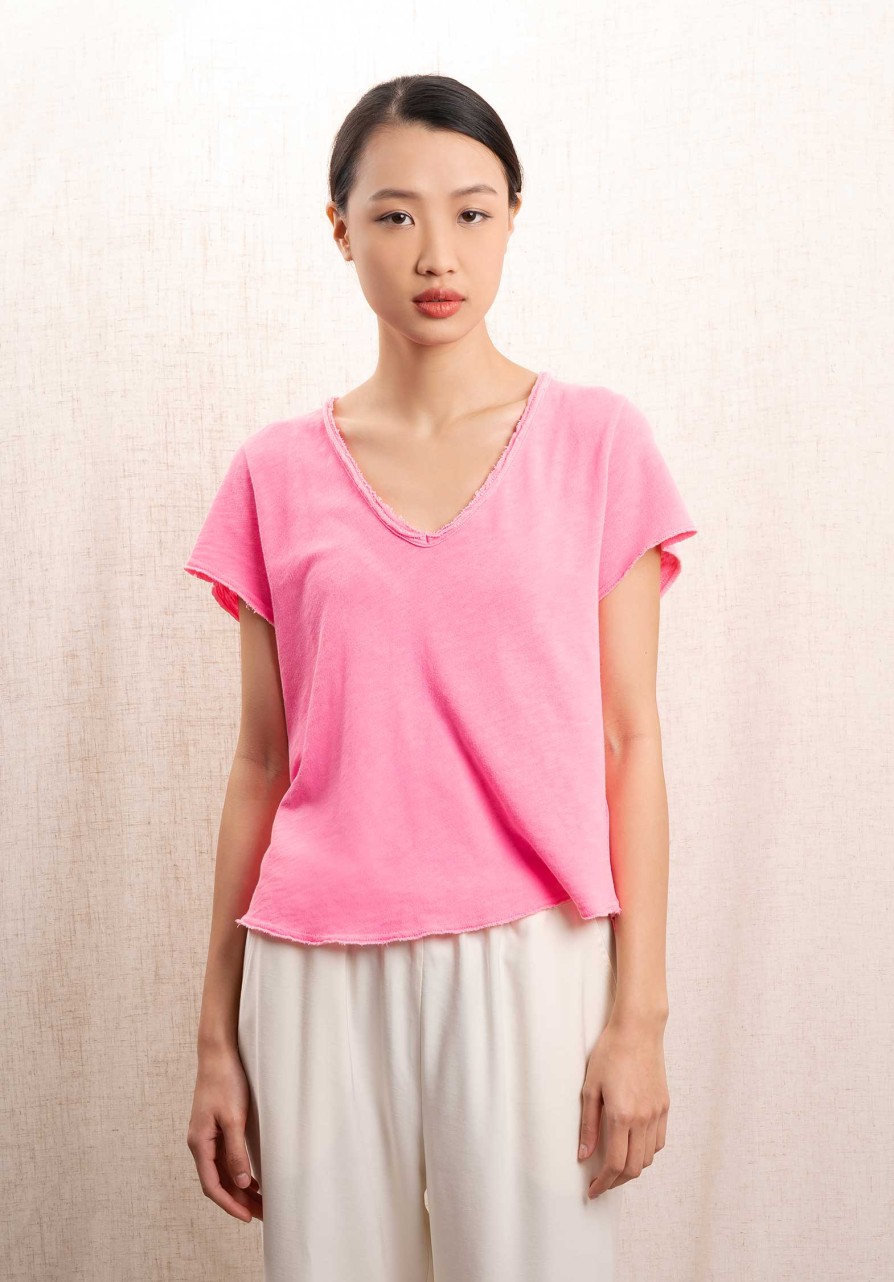 AMERICAN VINTAGE Tops & Shirts | Tshirt Son02Ag Pink-Acid-Flu