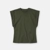 CLOSED Tops & Shirts | Tshirt Crewneck Sleevel C95612-44H-Em Green-Weed