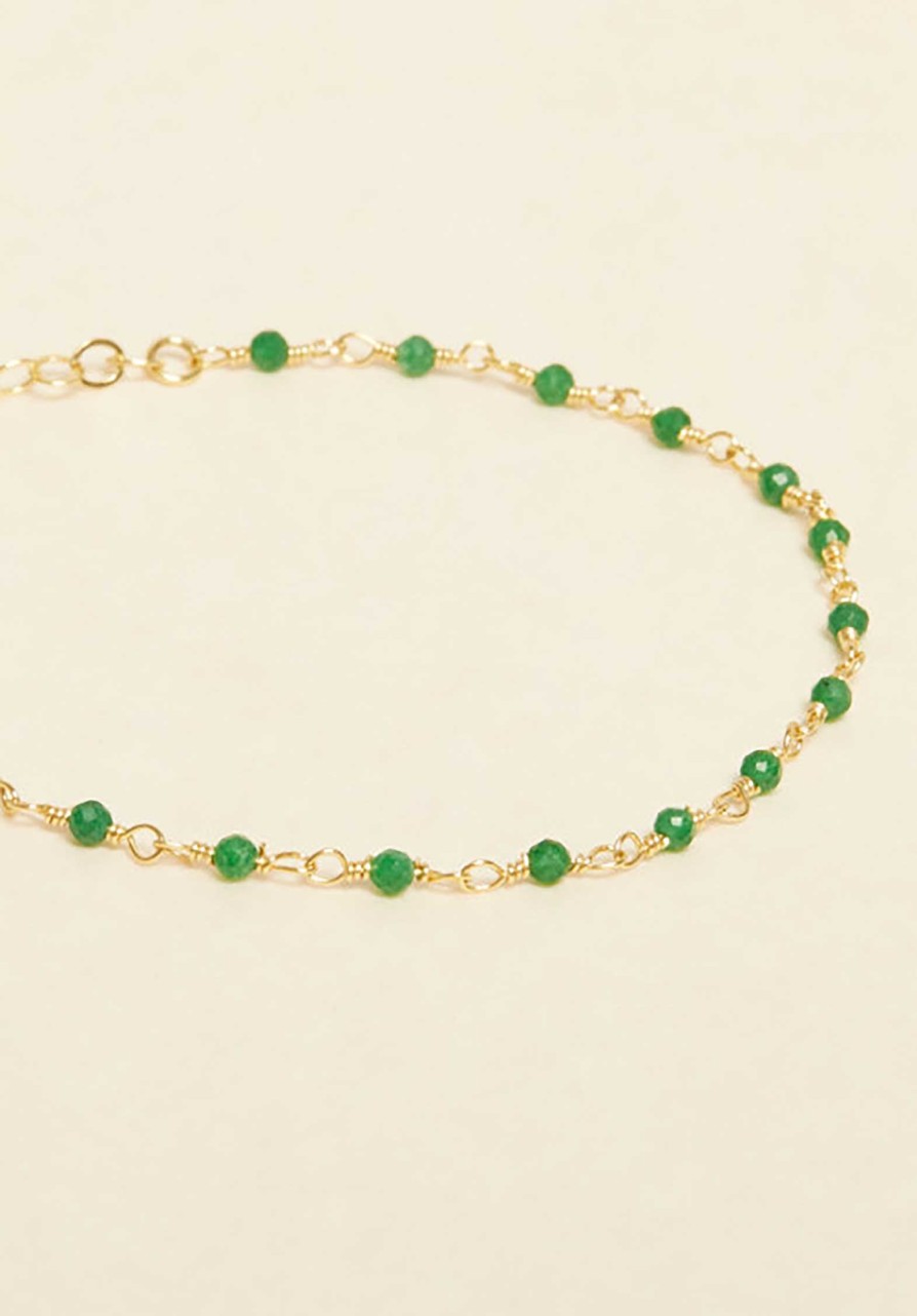 UNE A UNE All Jewelry | Bracelet Briem Emerald