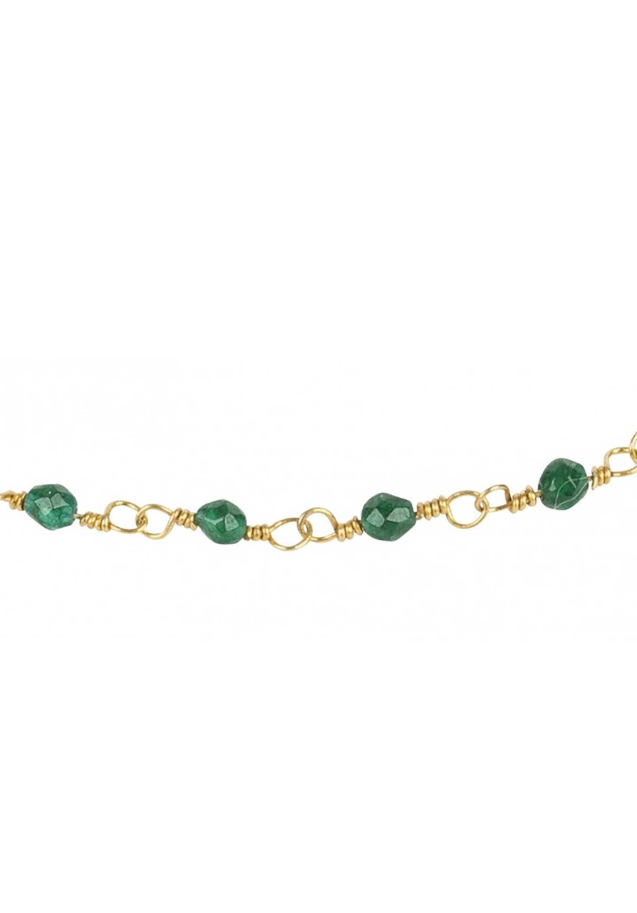 UNE A UNE All Jewelry | Bracelet Briem Emerald