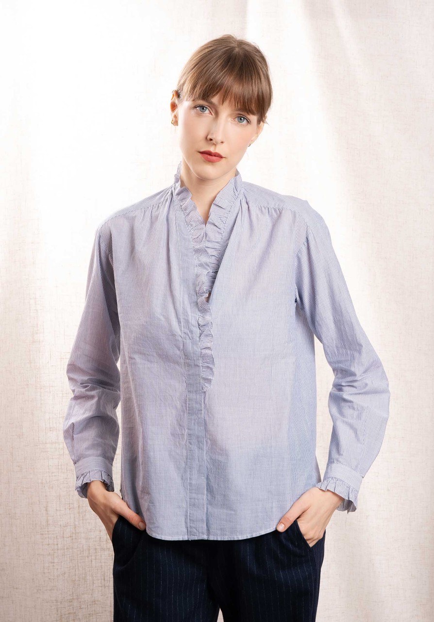 HARTFORD Tops & Shirts | Blouse Carlotta Bacb6 Carlotta Bacb633 02-Blue