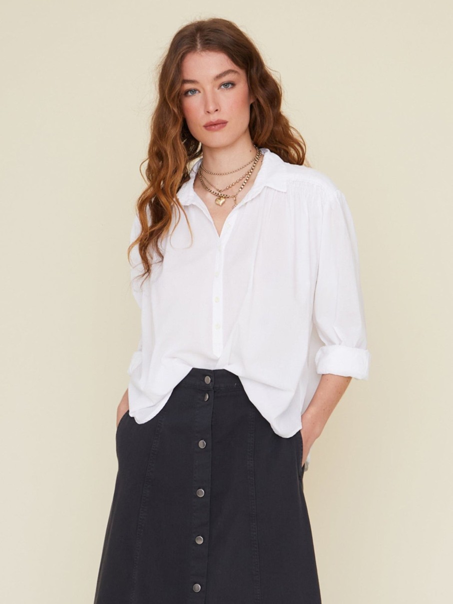 XIRENA Tops & Shirts | Blouse X365116 Emerie Top White