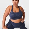 SWEATY BETTY Underwear | Power Medium Support Sports Br Sb8993Ae Blue-Tiger-Emboss-Pr