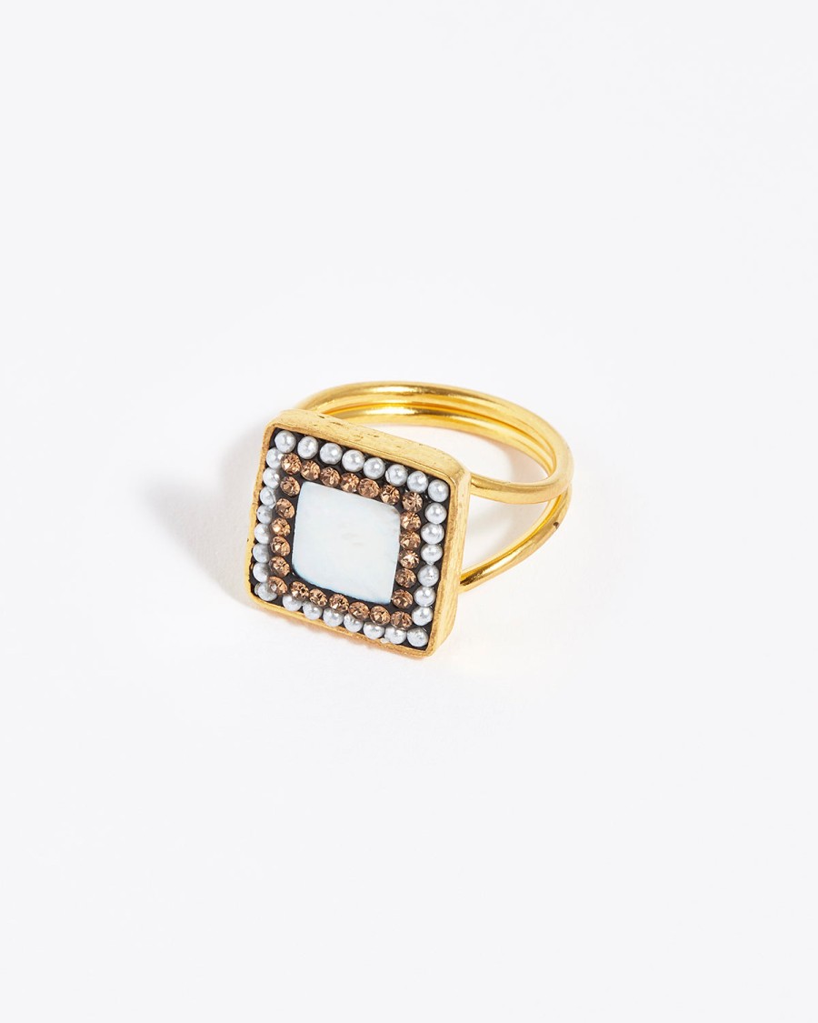 SORU All Jewelry | Ring Square Baroque Gold