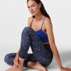 SWEATY BETTY Leggings | Super Soft 7/8 Yoga Leggings Sb6916A 78 Blue-Multi-Speckle-P