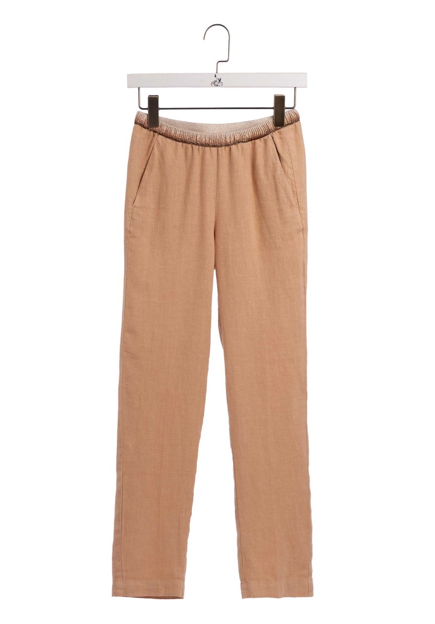 HARTFORD Pants & Shorts | Pants Pirouette Linen 24-Raffia