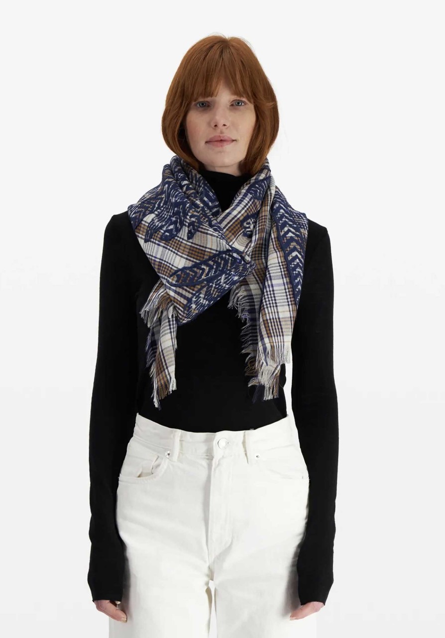 INOUI Shop Scarfs & Belts | Scarf Et18He24 Navy