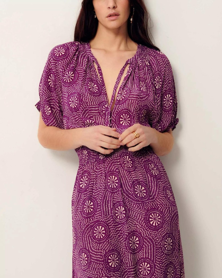 SESSUN Dresses & Jumpsuits | Dress Amber Plum-Kamni