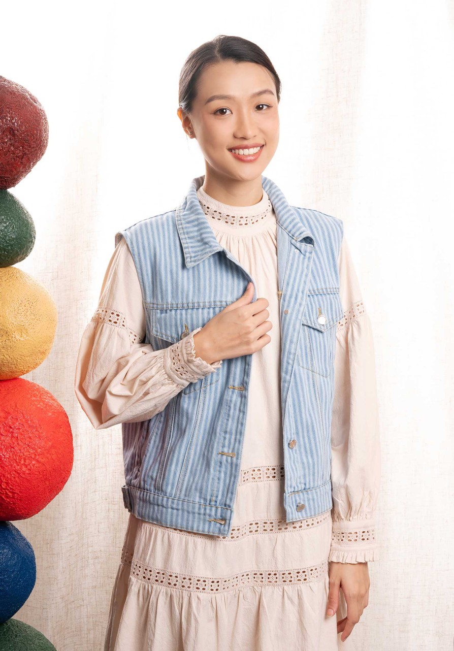 CLEMENCE Tops & Shirts | Gilet J652 Blue