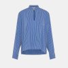 MOMONI Tops & Shirts | Blouse Mobl005 Zoe Blouse Azzurro-Panna