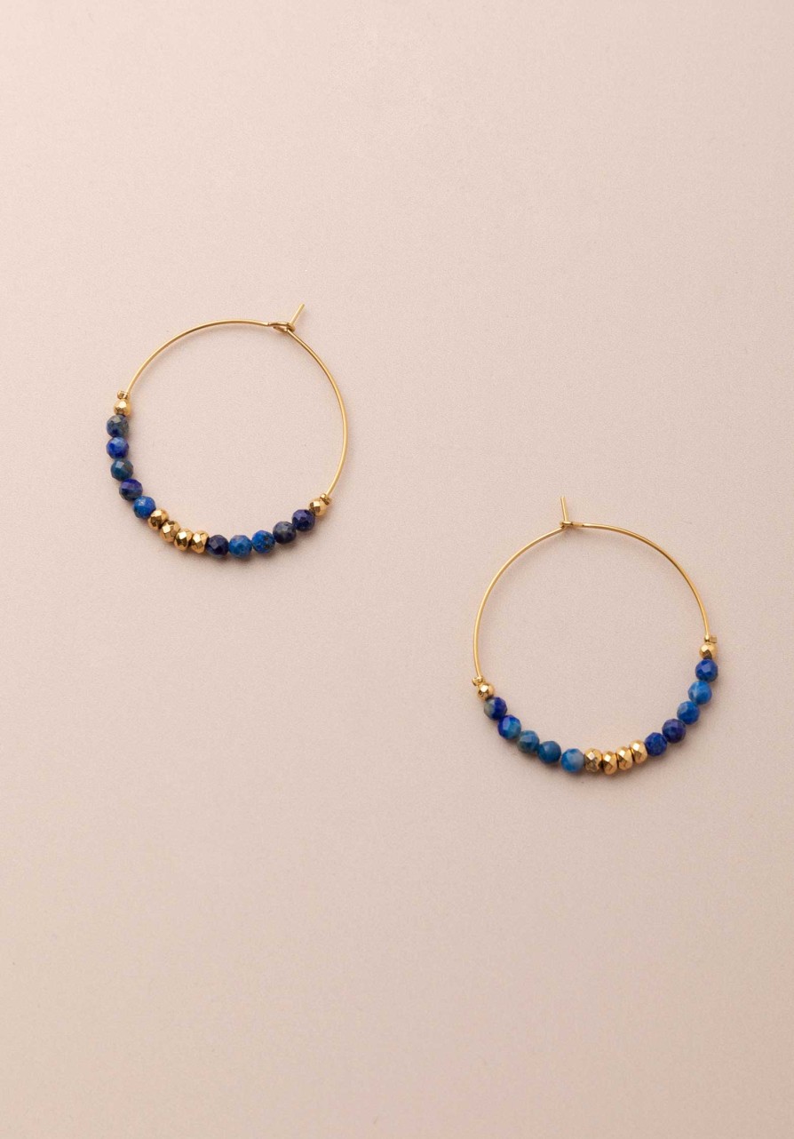 LES CLEIAS All Jewelry | Earring Maiva Hoop A2114Er03-7 Navy