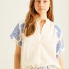 SACRECOEUR Tops & Shirts | Blouse Maya Blueflo Maya Blueflower Bleu