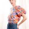 BANJANAN Tops & Shirts | Blouse Santos Top Coral