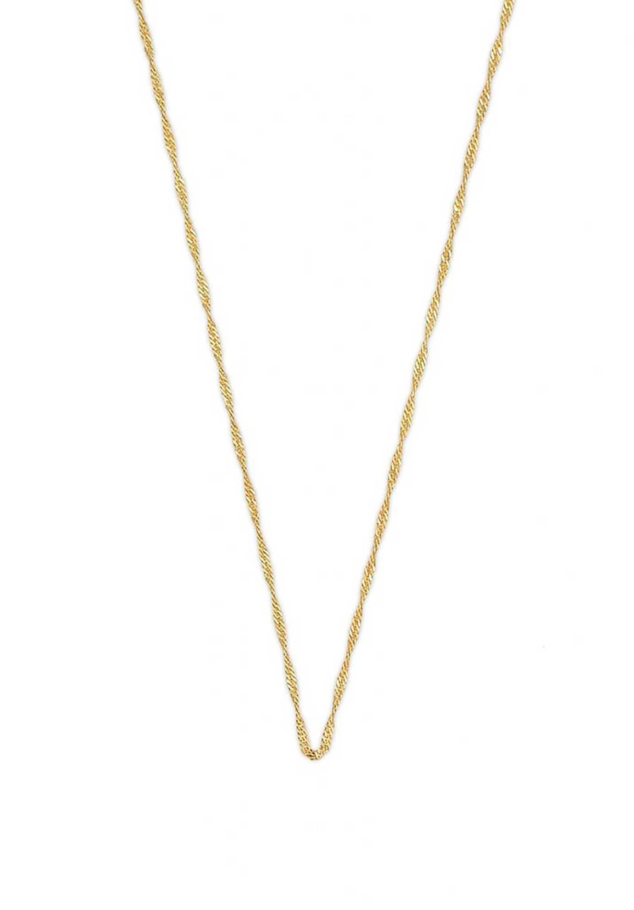 HERMINA ATHENS All Jewelry | Hermina Singapore Thin Chain Sch45 Gold