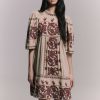 SEA NY Dresses & Jumpsuits | Dress Beena Embroidery Ss24-083 Taupe