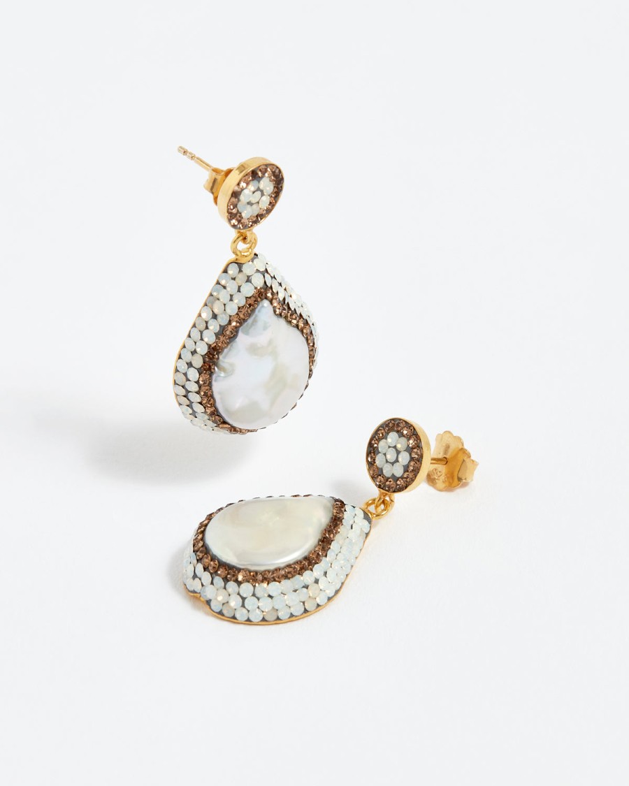 SORU All Jewelry | Earring Baroque Pearl E Gold