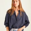 SACRECOEUR Tops & Shirts | Blouse Carla Carbon Carla Carbone Noir