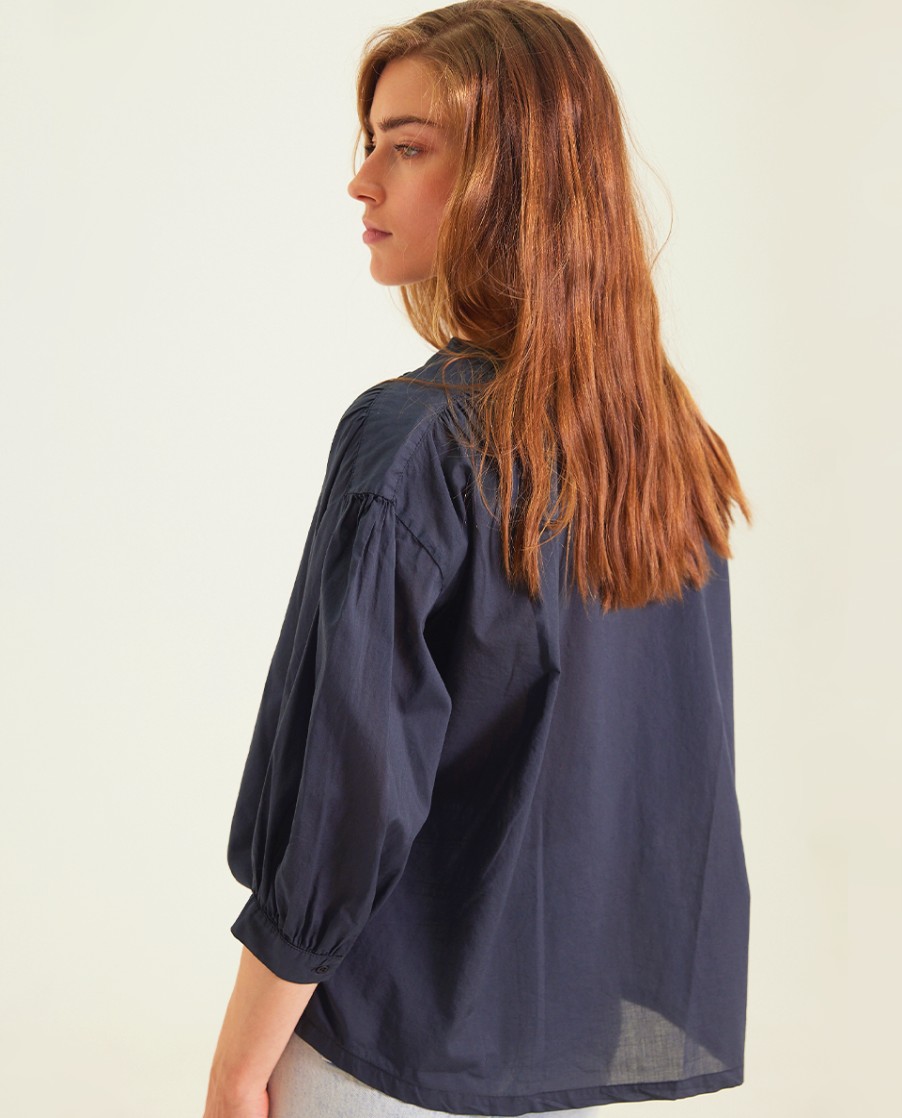 SACRECOEUR Tops & Shirts | Blouse Carla Carbon Carla Carbone Noir