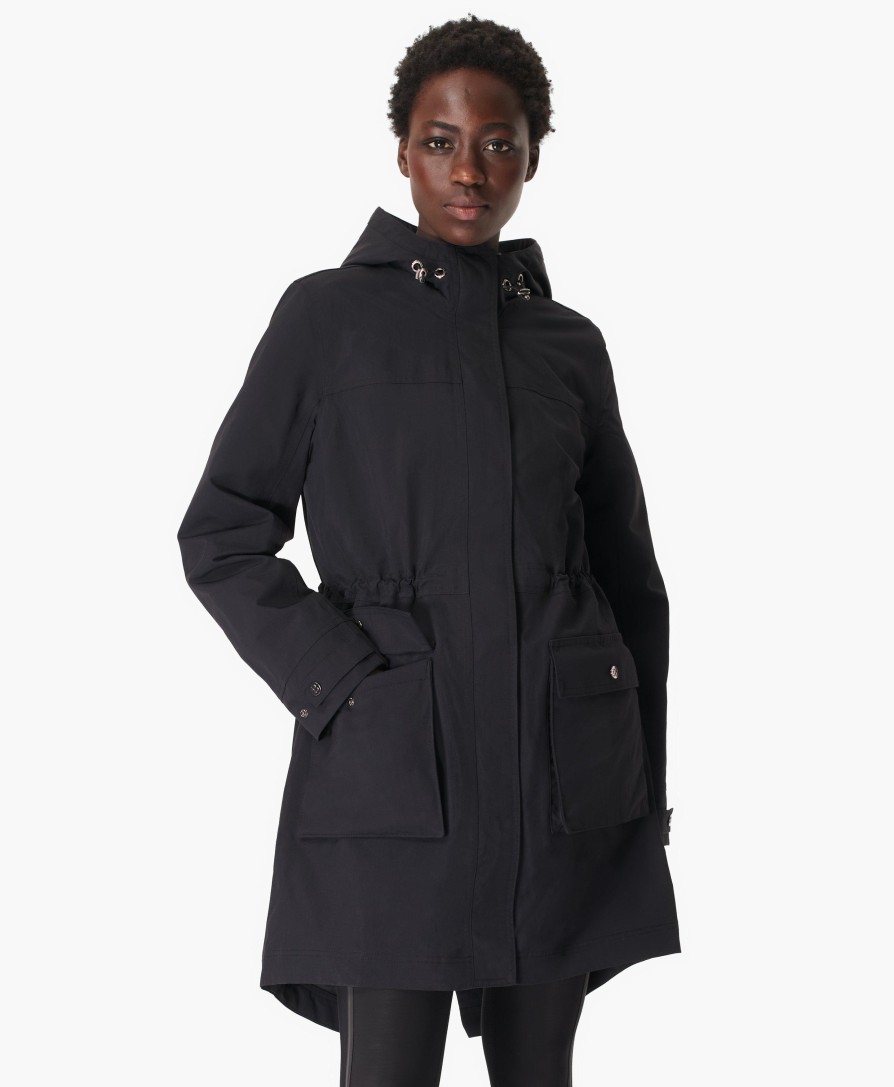 SWEATY BETTY Jackets | Stride Waterproof Parka Sb4932 Black