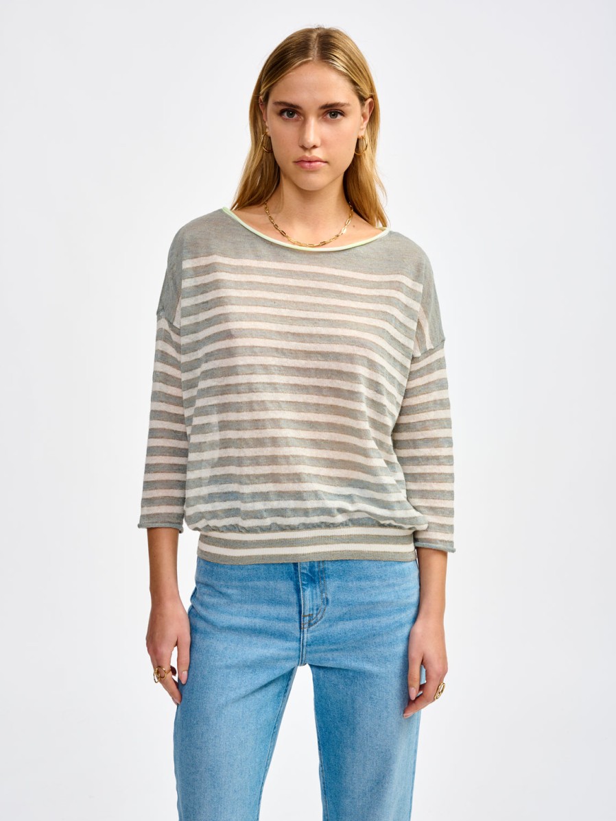 BELLEROSE Sweaters & Cardigans | Pullover Neep41 K111 Neep41 K1118S Stripe-B