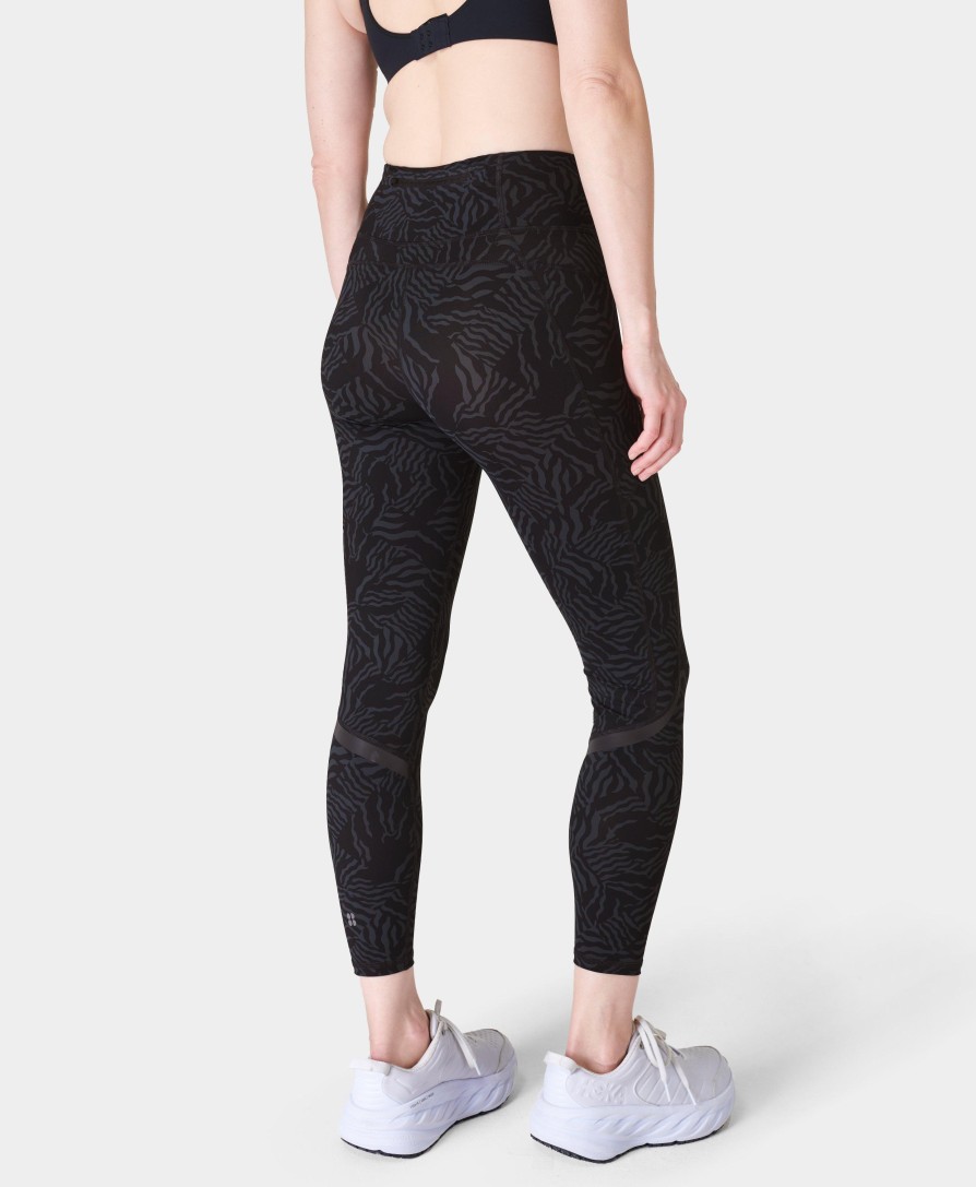 SWEATY BETTY Leggings | Zero Gravity Leggings Sb9187A Grey-Zebra-Check-Pri