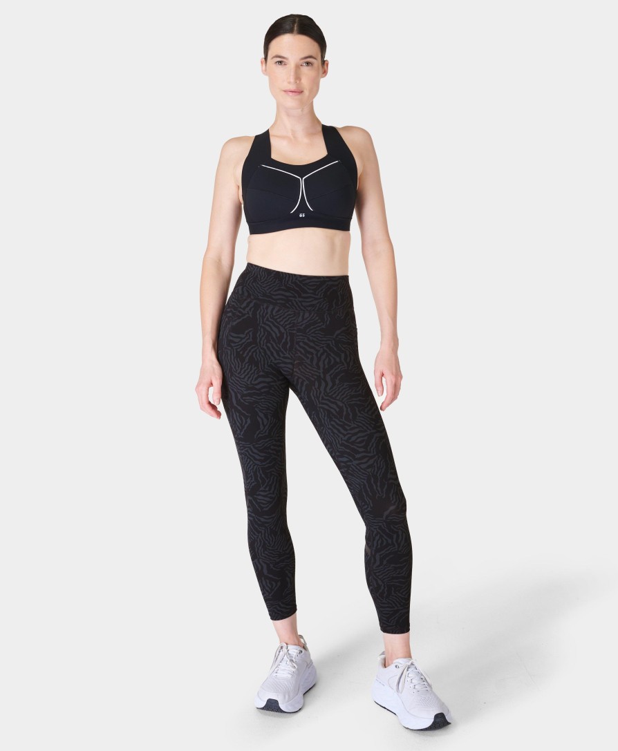 SWEATY BETTY Leggings | Zero Gravity Leggings Sb9187A Grey-Zebra-Check-Pri