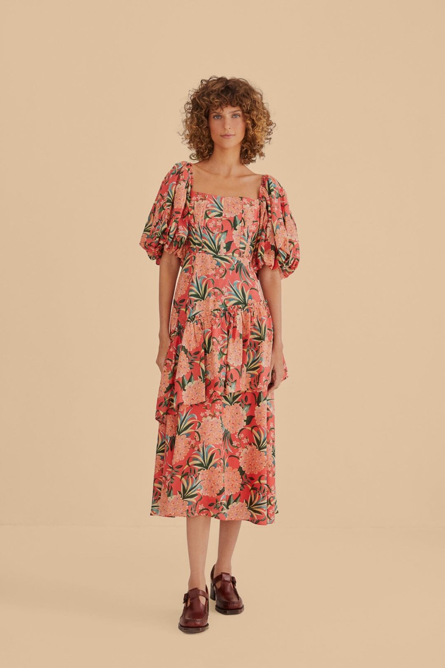 FARM RIO Dresses & Jumpsuits | Dress 315368 Pineapple-Bloom-Red