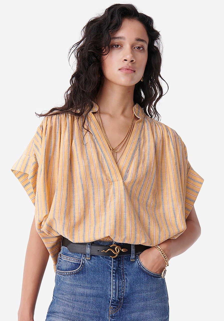 VANESSA BRUNO Tops & Shirts | Blouse Cory 4Eva10-V09005 Sand