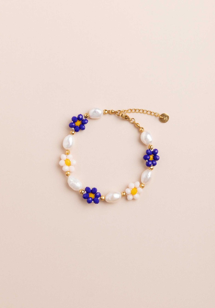 LES CLEIAS All Jewelry | Bracelet Yasmine A2209Br02-7 Blue