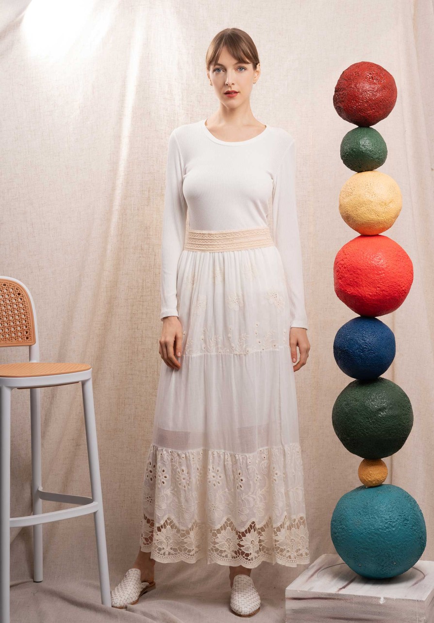 CLEMENCE Skirts | Skirt 1102 White