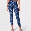 SWEATY BETTY Leggings | Power 7/8 Workout Leggings Sb5400A 78 Blue-Floral-Kaleidos