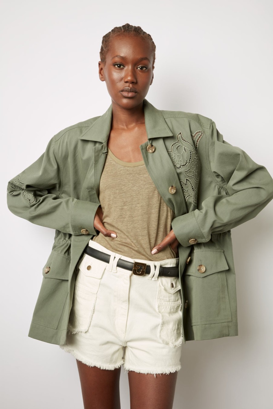 GERARD DAREL Coats | Trench Coat Sully Dze01Z011 Green