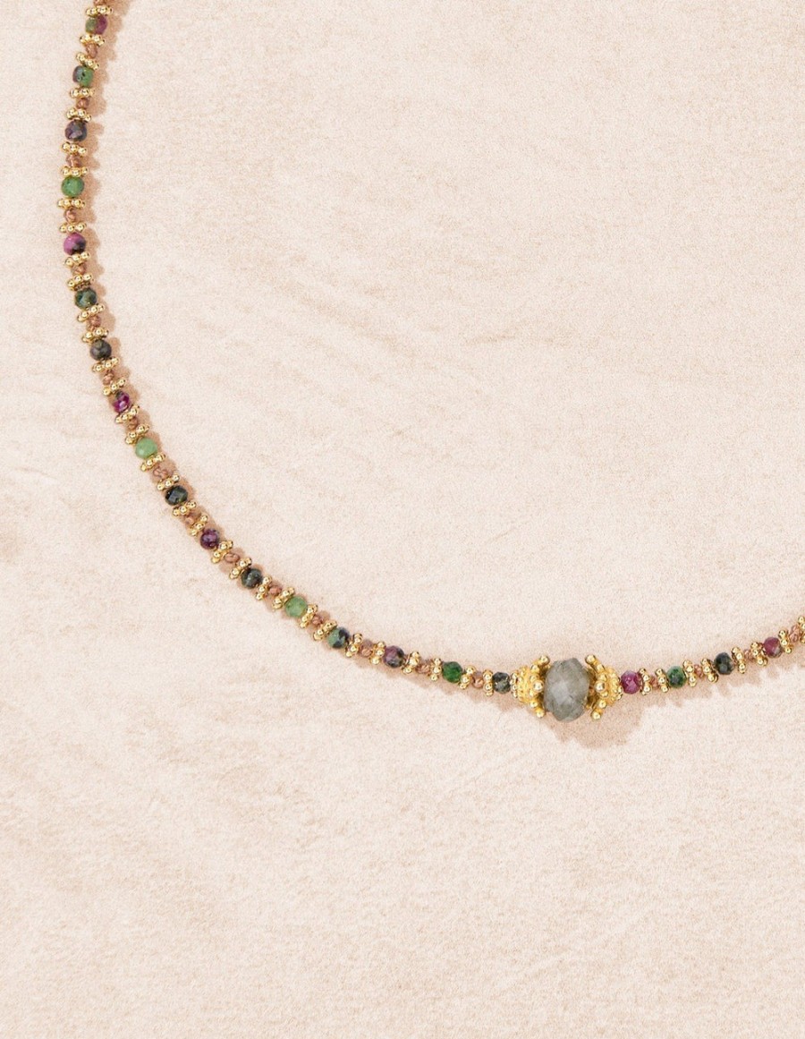 TITYARAVY All Jewelry | Necklace Adhiya Adhiya Collier Rubellite