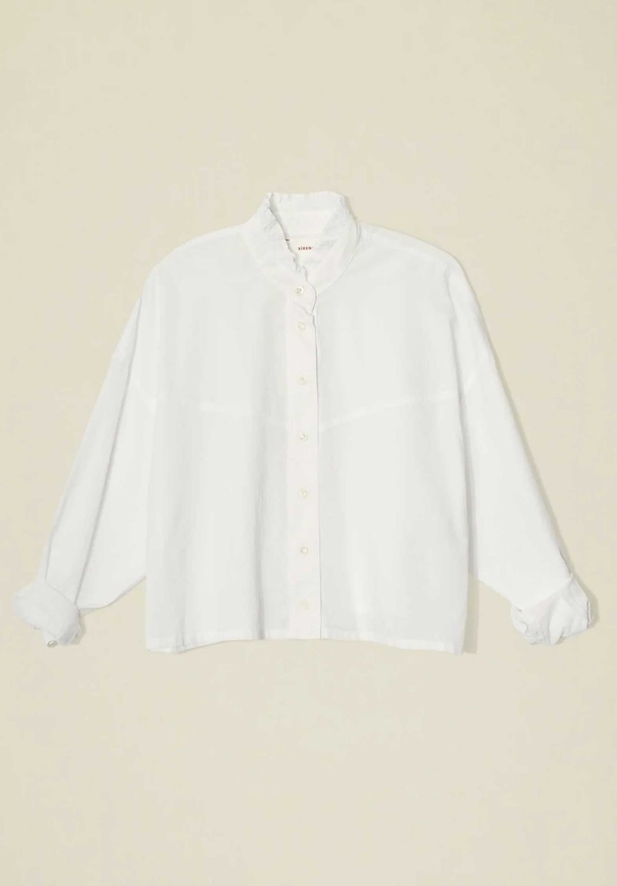 XIRENA Tops & Shirts | Blouse X375115 Hayes Shirt 115 White