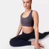 SWEATY BETTY Underwear | Super Soft Reversible Yoga Bra Sb8779 Urbangrey-Navyblue