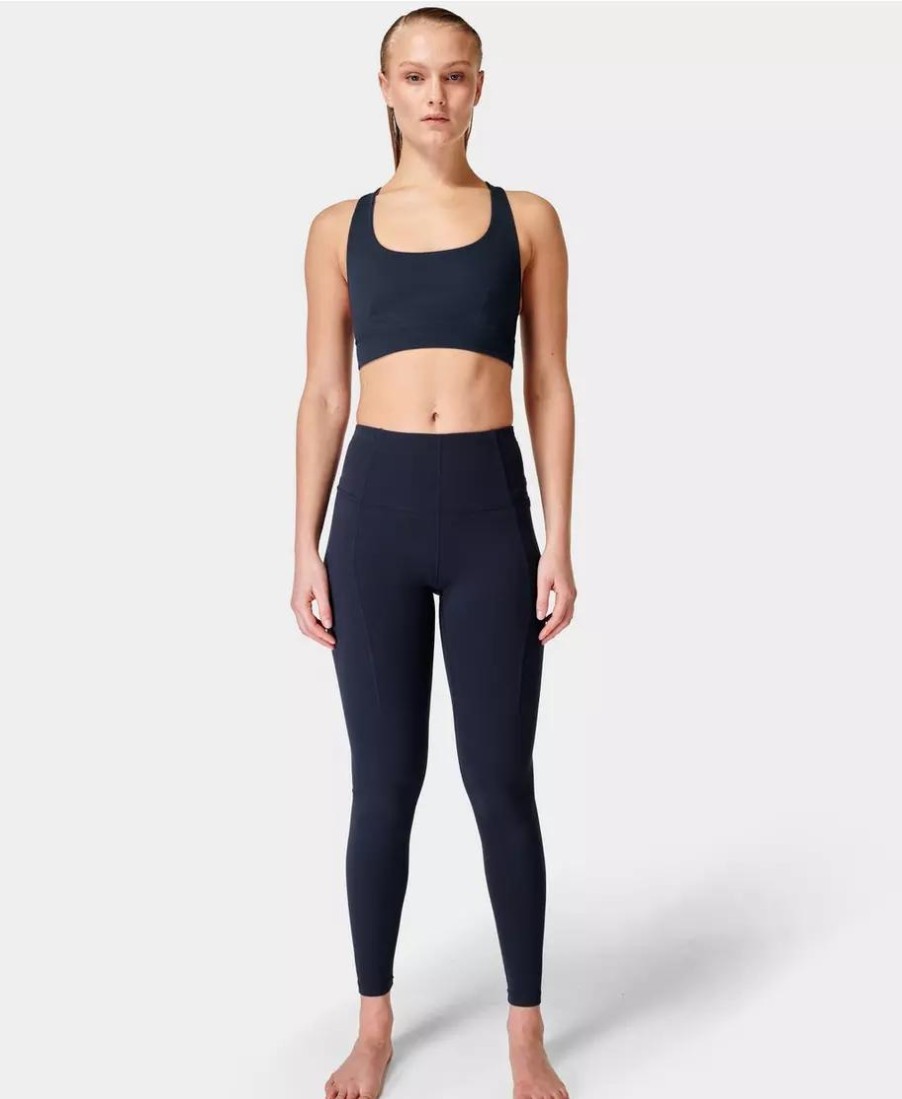 SWEATY BETTY Underwear | Super Soft Reversible Yoga Bra Sb8779 Urbangrey-Navyblue