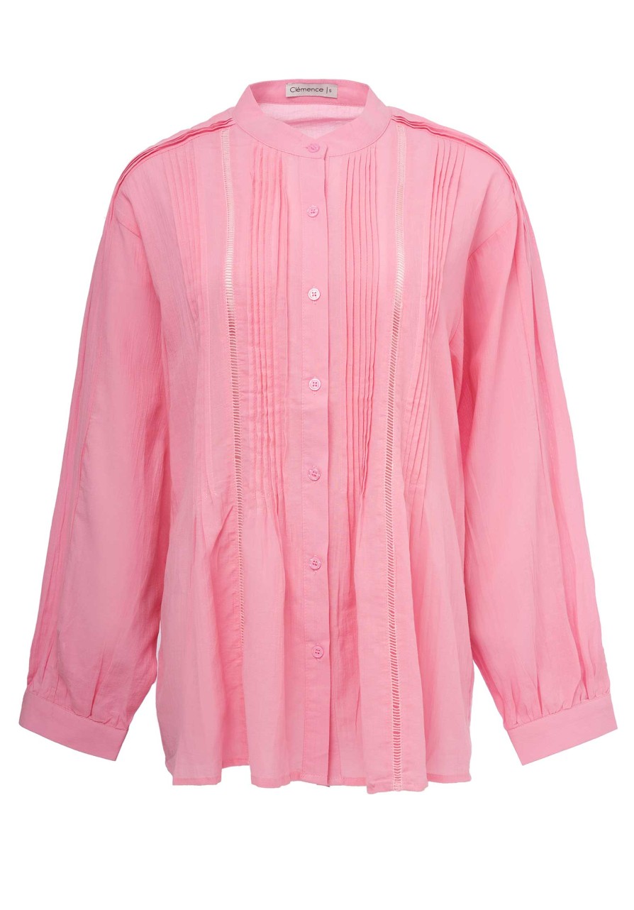 CLEMENCE Tops & Shirts | Blouse Kc809 Blouse Pink