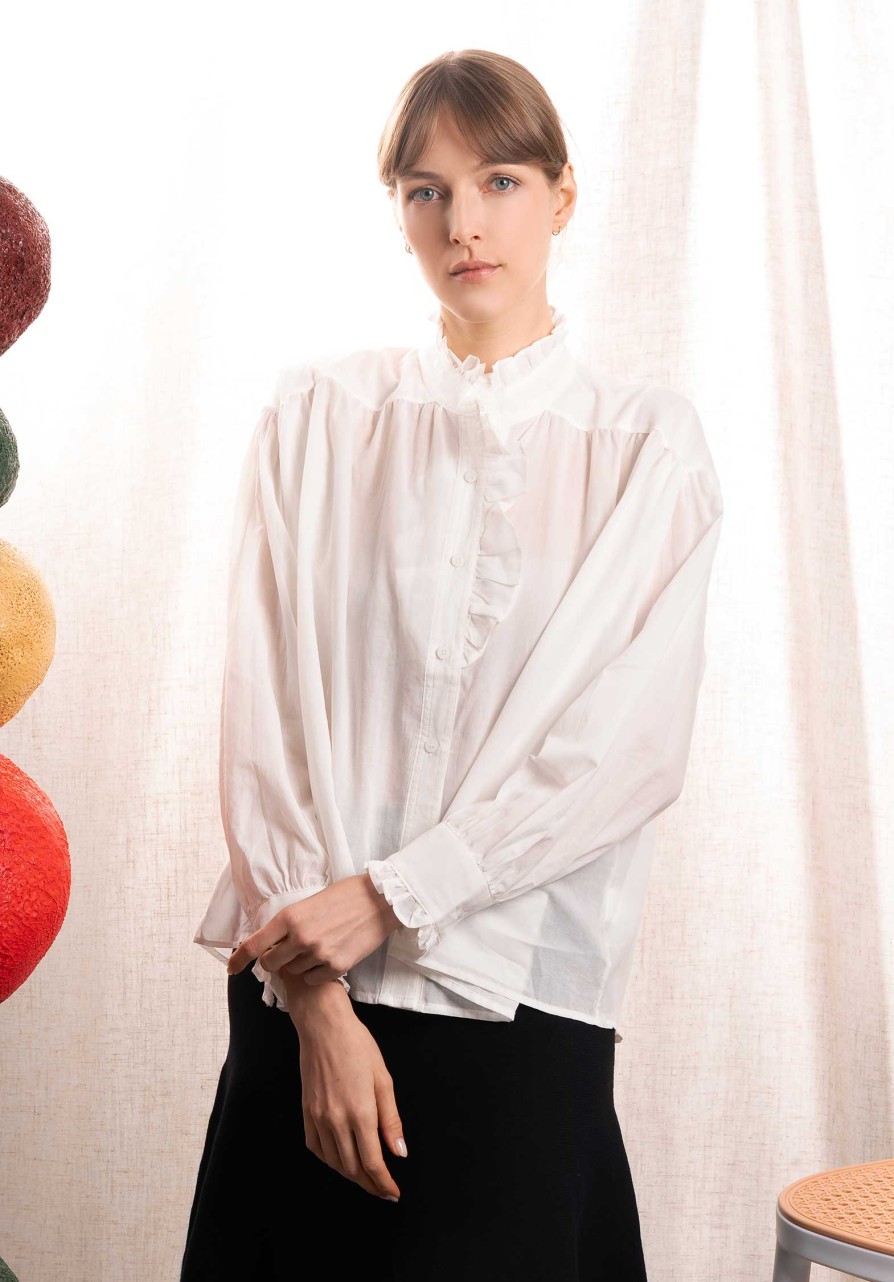 CLEMENCE Tops & Shirts | Blouse 828 Off-White