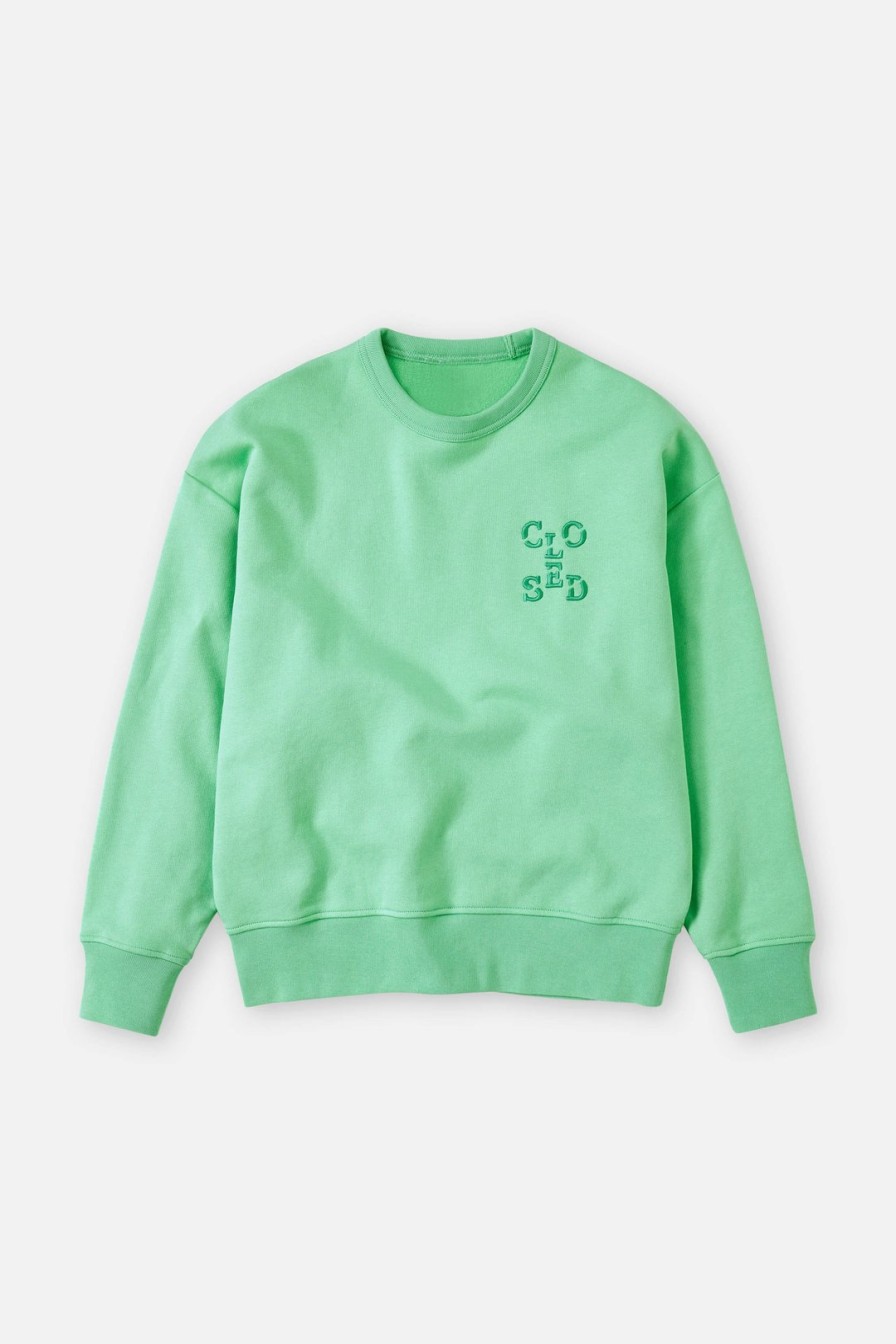 CLOSED Sweaters & Cardigans | Sweatshi Basic Crewneck C95495-472-Em Green-Kick