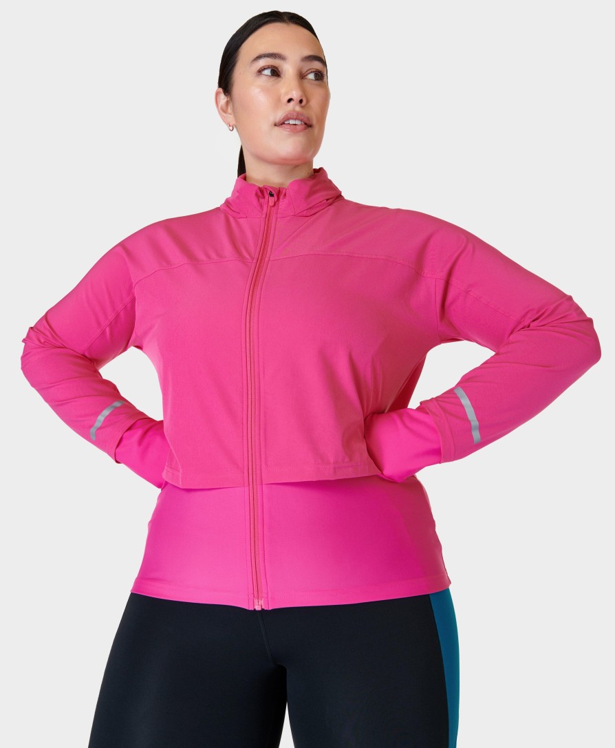 SWEATY BETTY Jackets | Fast Track Running Jacket Sb9712 Beet-Pink