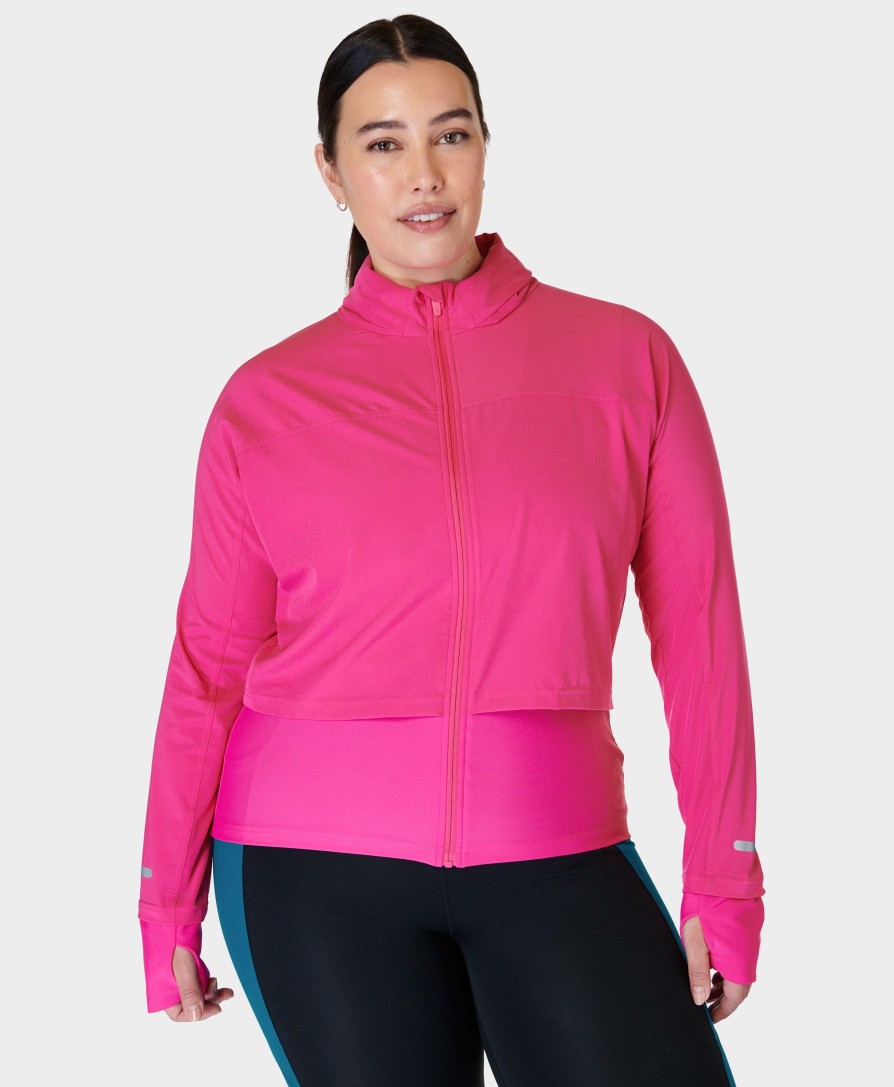 SWEATY BETTY Jackets | Fast Track Running Jacket Sb9712 Beet-Pink