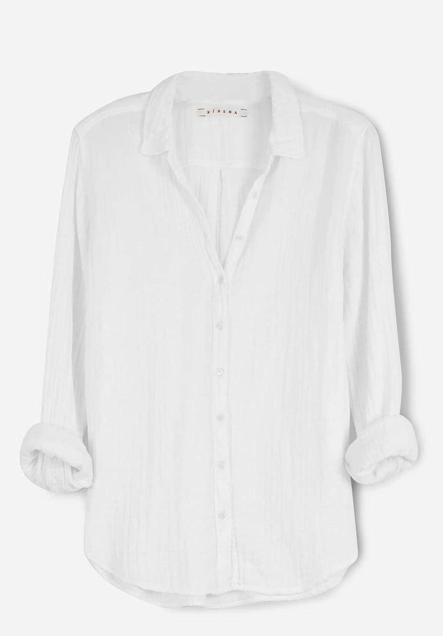 XIRENA Tops & Shirts | Shirt X08511 Beau Beau Shirt White