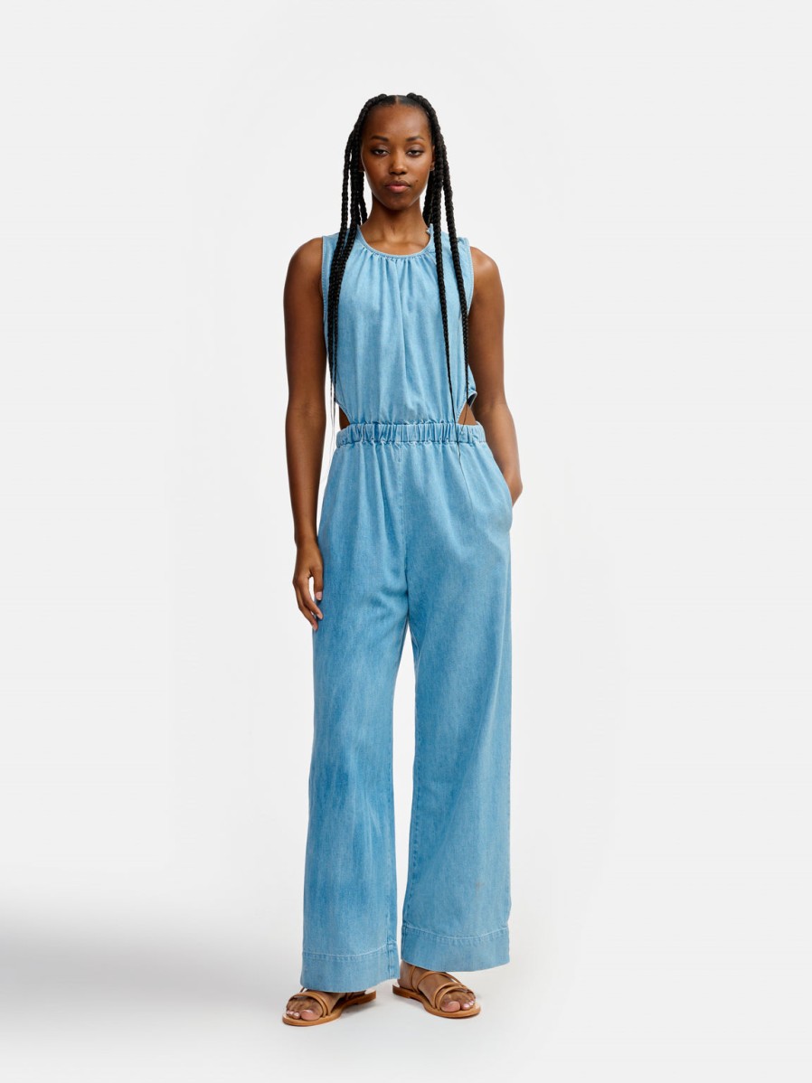 BELLEROSE Dresses & Jumpsuits | Jumpsuit Papaye41 D0 Papaye41 D0498 Lt-Blue-Bleach