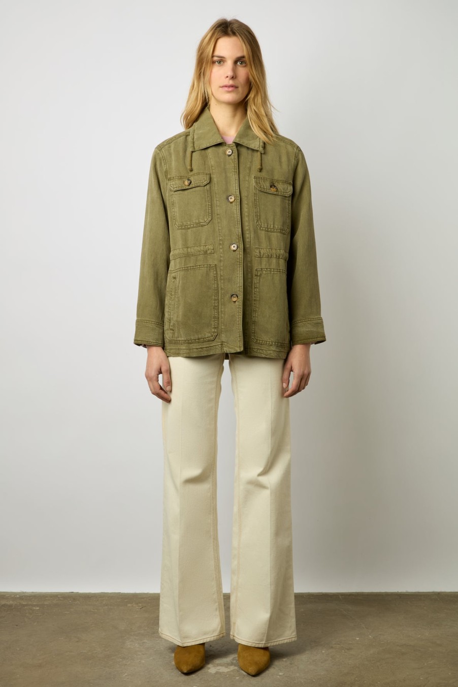 GERARD DAREL Jackets | Jacket Beline Dzv26Z061 Khaki-Green